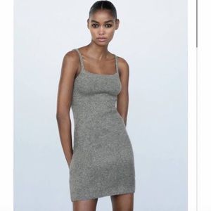 NWOT knit Zara mini sweater dress